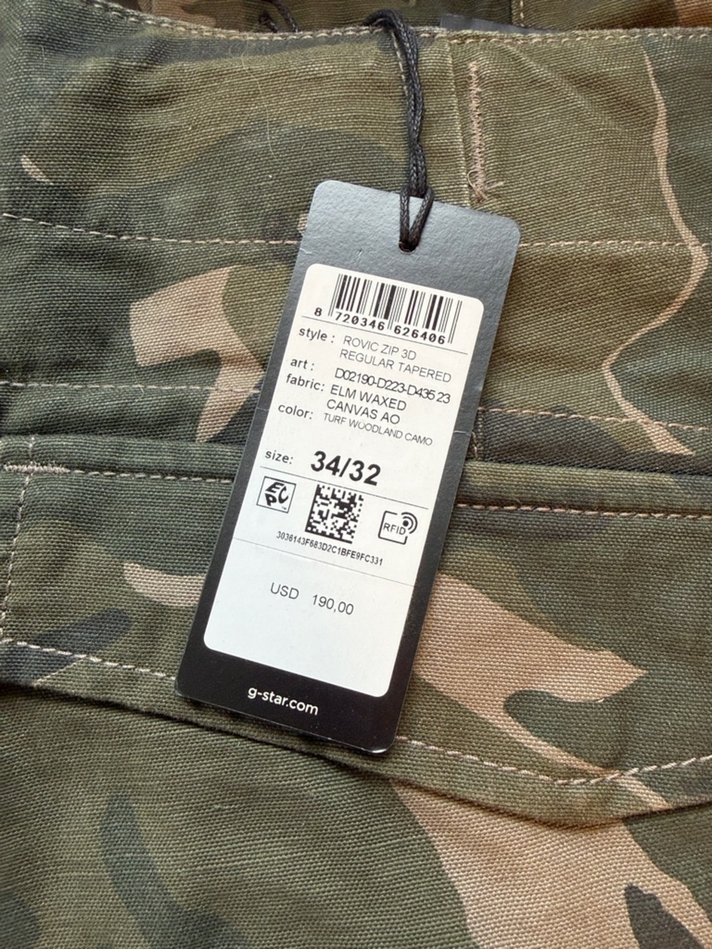 G-Star Rovic zip 3D
